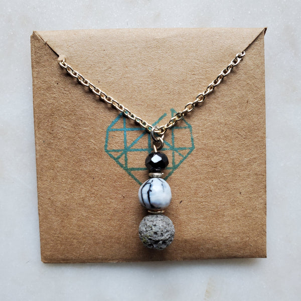 Jeweltones Lava Diffuser Necklace
