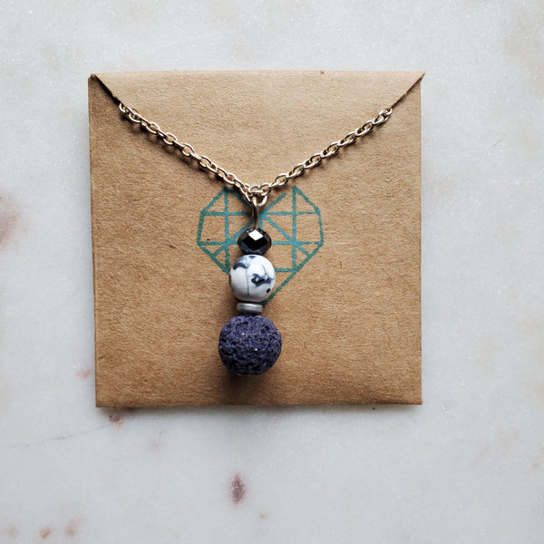 Jeweltones Lava Diffuser Necklace