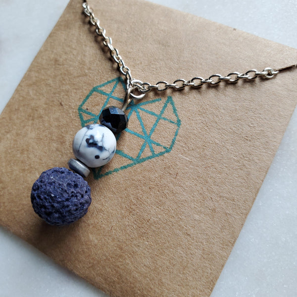 Jeweltones Lava Diffuser Necklace