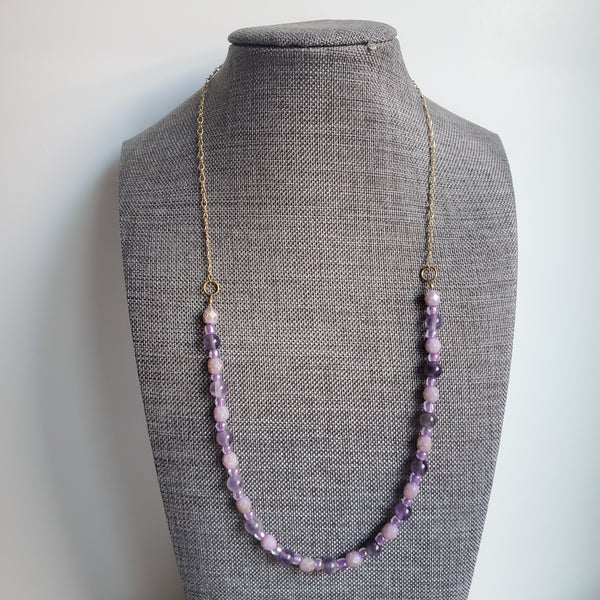 Amethyst Beaded Necklace