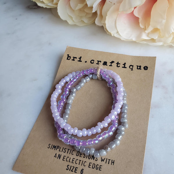 Lavender Bracelet Set