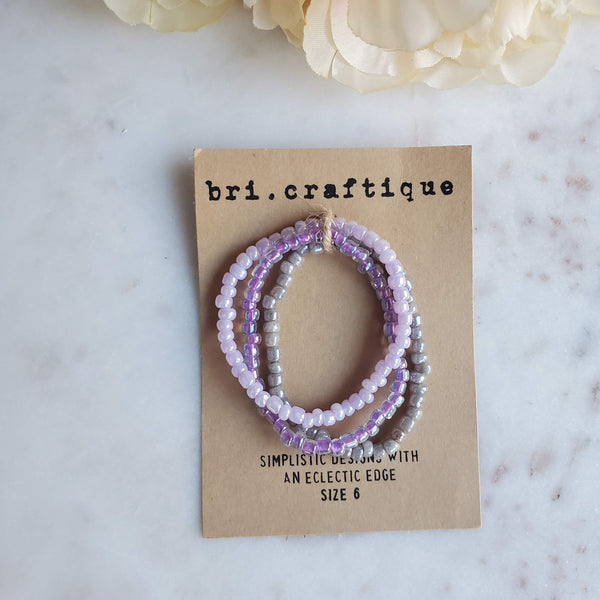 Lavender Bracelet Set