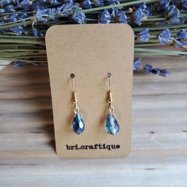 AB Crystal Teardrop Earrings