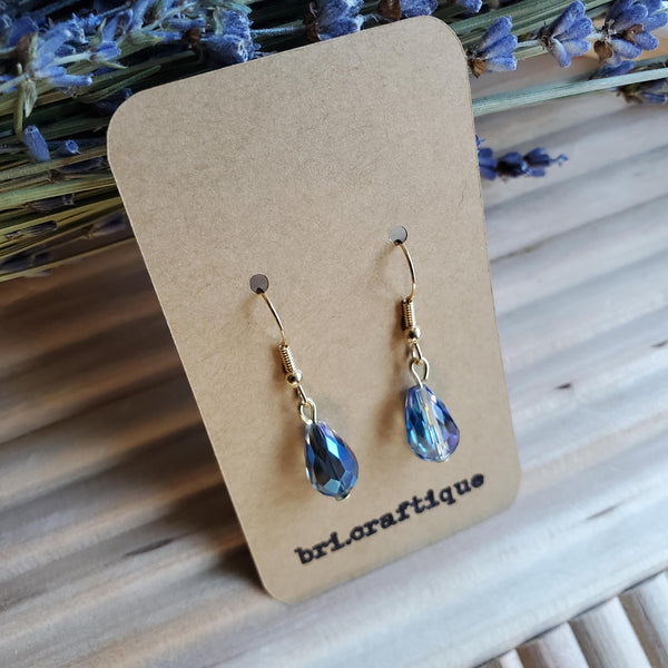 AB Crystal Teardrop Earrings