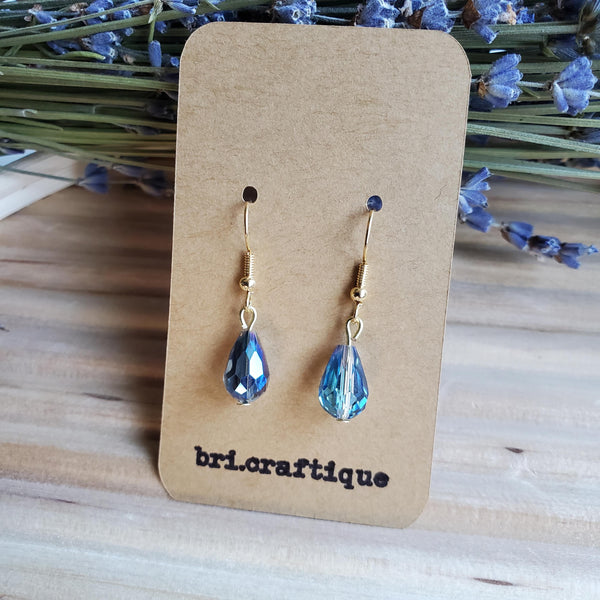 AB Crystal Teardrop Earrings