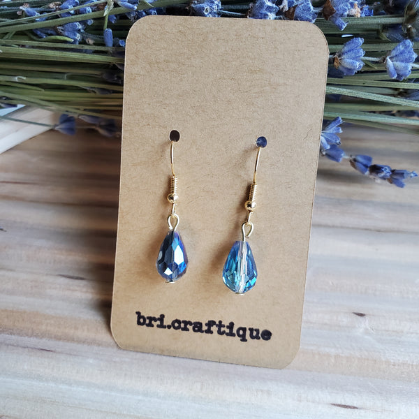 AB Crystal Teardrop Earrings