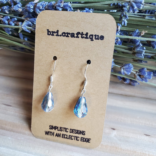AB Crystal Teardrop Earrings