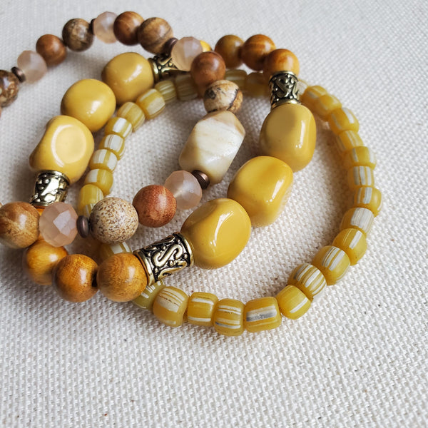 Earthy Jasper Beaded Bracelet