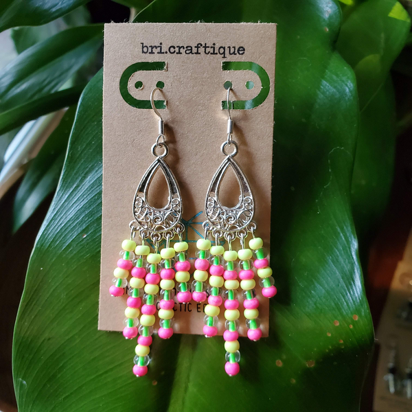 Tropical Fiesta Chandelier Earrings