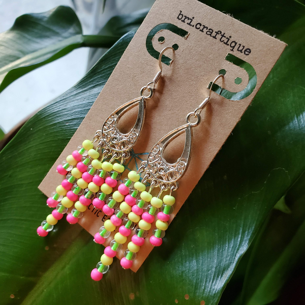 Tropical Fiesta Chandelier Earrings