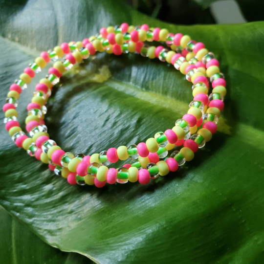 Tropical Fiesta Seed Bead Bracelets
