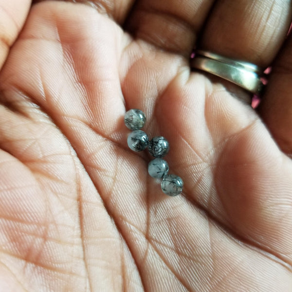 Tourmalated Quartz and Agate Diffuser Necklace