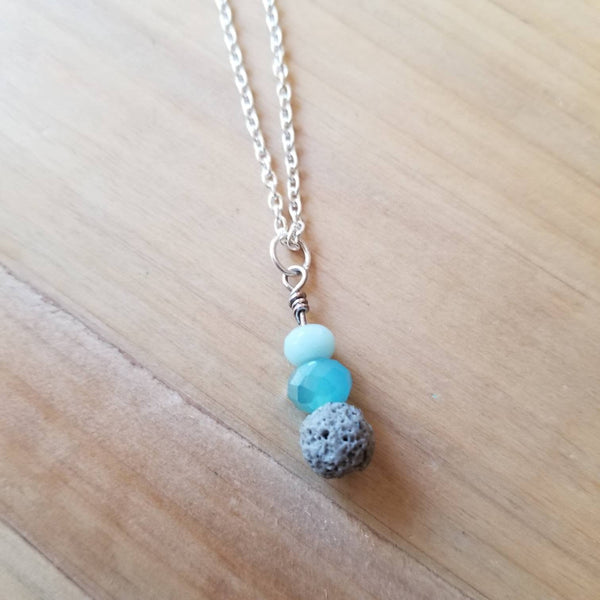 Amazonite Diffuser Necklace