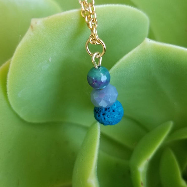 Mermaid Lava Diffuser Necklace