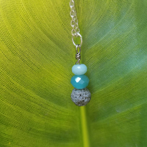 Amazonite Diffuser Necklace