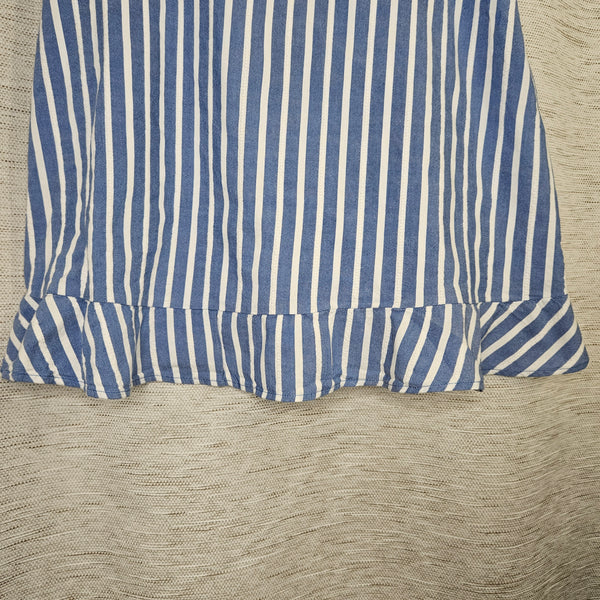 Classic Blue & White Striped Dress