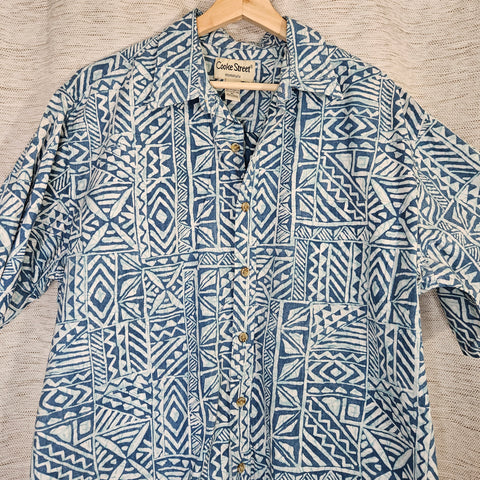 Men's - Cooke Street Batik Hawaiian Shirt (XL)