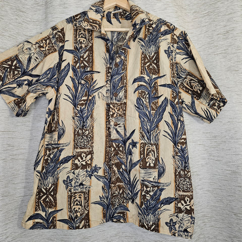 Men's Go Barefoot Hawaiian Shirt (L)