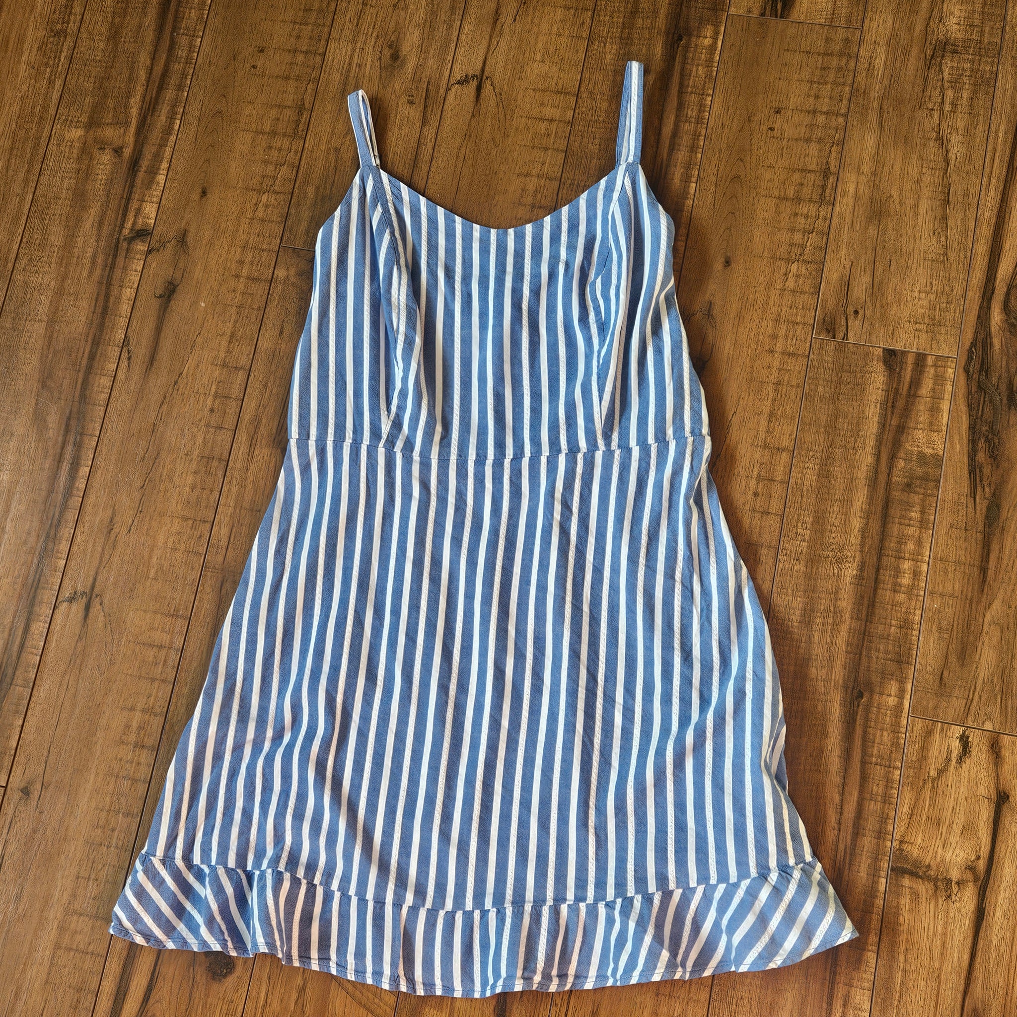 Classic Blue & White Striped Dress