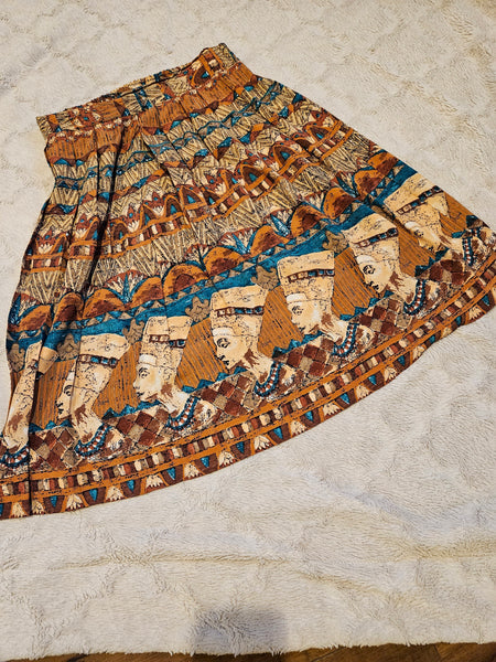 AFK Egyptian Flared Pleated Skirt (M)