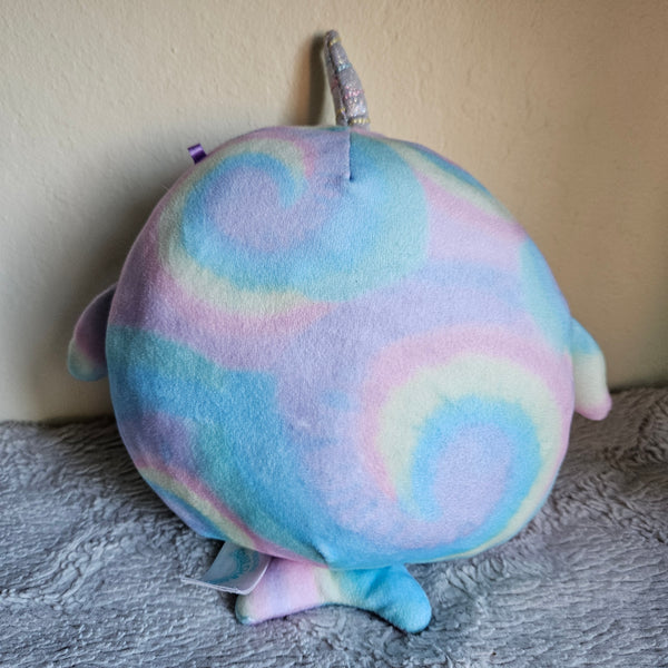 Squishmallow - Ter the Narwhal 7" Plushie (Rainbow Tie-Dye)