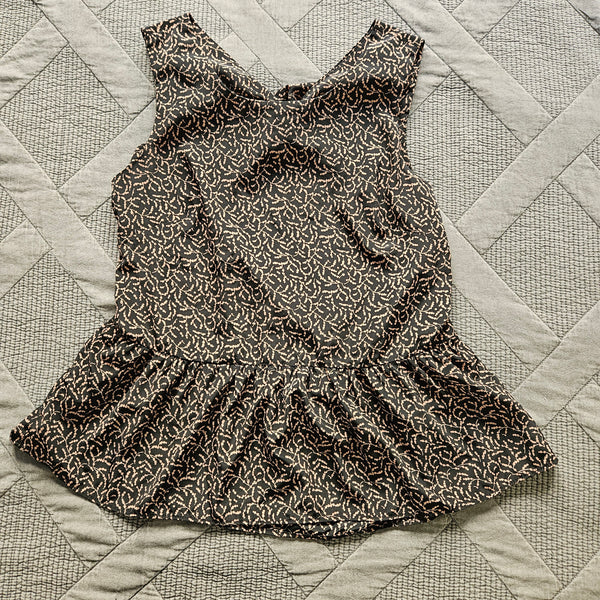 MM Couture by Miss Me | Black Peplum Blouse (S)