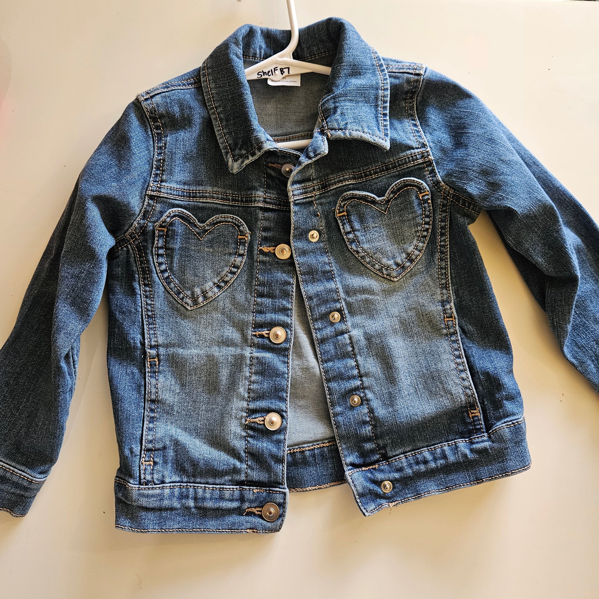Girl's - Heart Pocket  Jean Jacket