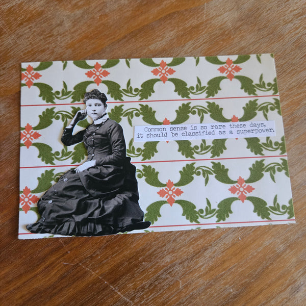 Snarky Victorian | Dames - Landscape  | Handmade Card/Art