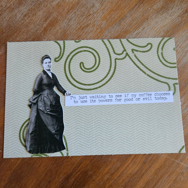 Snarky Victorian | Dames - Landscape  | Handmade Card/Art