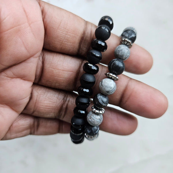 Noir Beaded Bracelet
