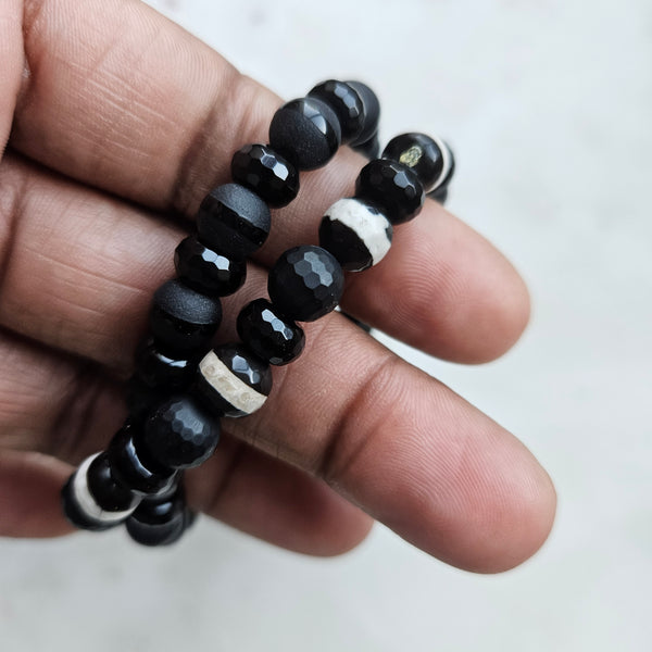Noir Beaded Bracelet