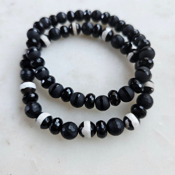Noir Beaded Bracelet