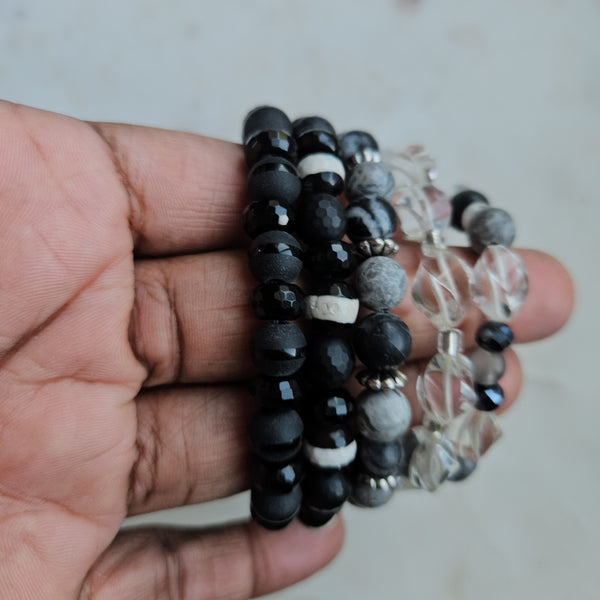 Noir Beaded Bracelet