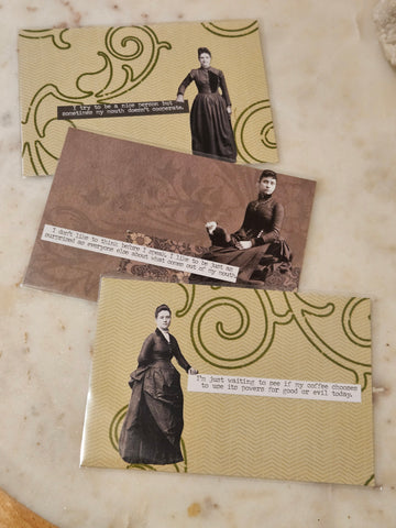 Snarky Victorian | Dames - Landscape  | Handmade Card/Art