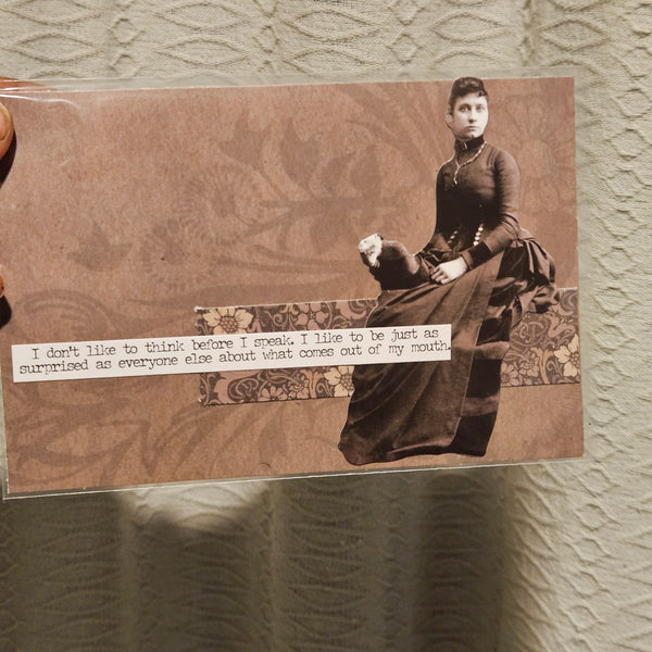 Snarky Victorian | Dames - Landscape  | Handmade Card/Art