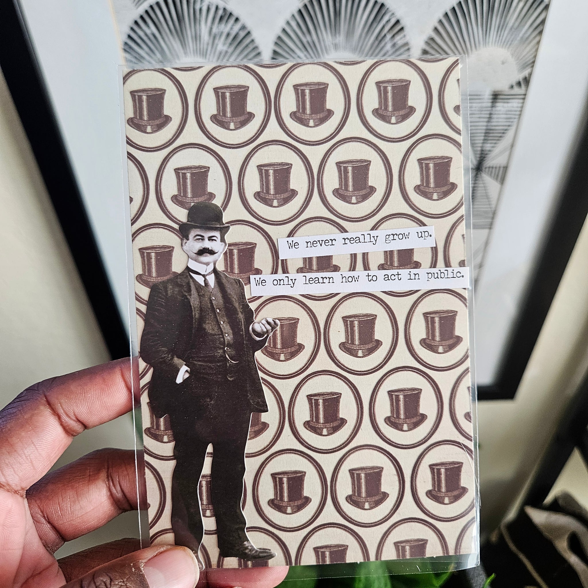 Snarky Victorian | Gents - Portrait | Handmade Card/Art