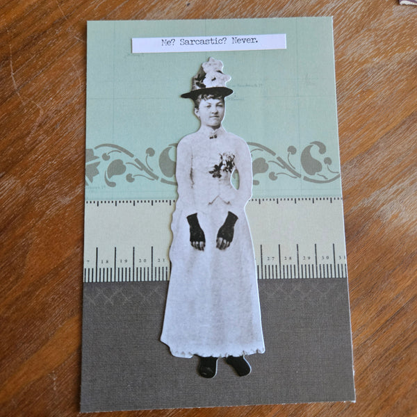 Snarky Victorian | Dames - Portrait | Handmade Card/Art