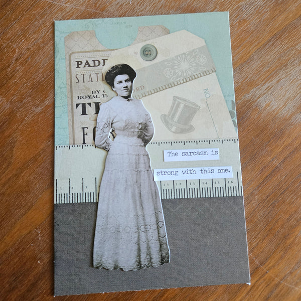 Snarky Victorian | Dames - Portrait | Handmade Card/Art