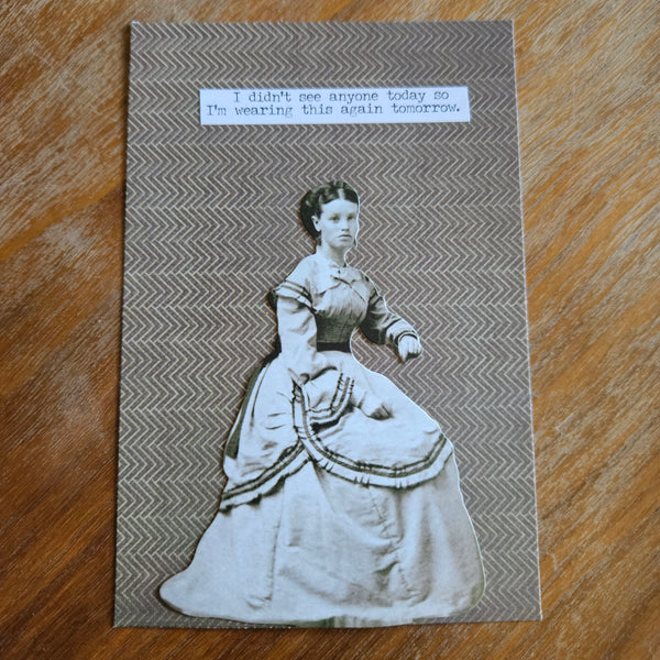 Snarky Victorian | Dames - Portrait | Handmade Card/Art