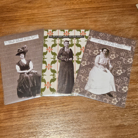 Snarky Victorian | Dames - Portrait | Handmade Card/Art