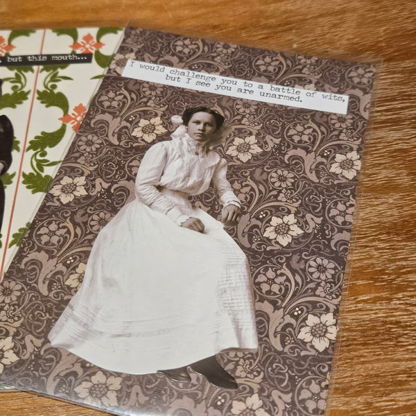 Snarky Victorian | Dames - Portrait | Handmade Card/Art