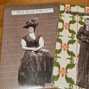 Snarky Victorian | Dames - Portrait | Handmade Card/Art