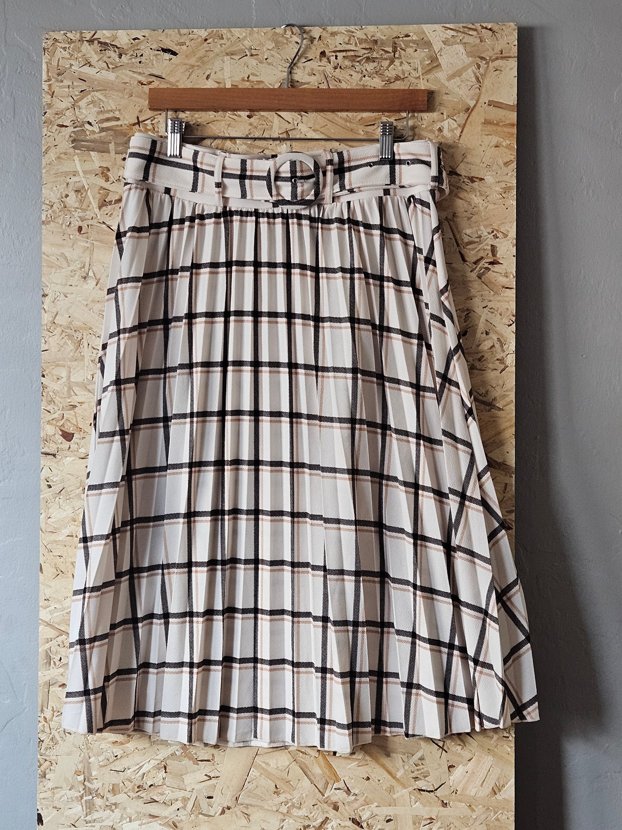 Lark + Grey | Plaid Accordion Pleated Skirt (XL) – bri.craftique