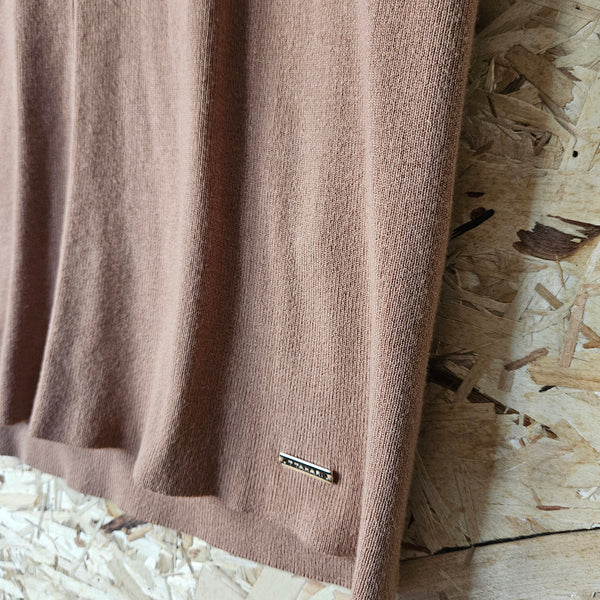 Tahari | Brown Sweater Mock Turtleneck (L)