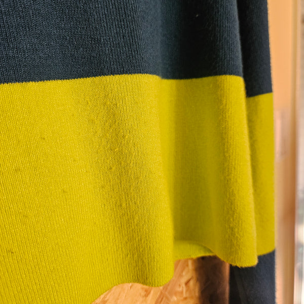 Victor Glemaud x Target | Green and Blue Striped Mock Neck Sweater(S)