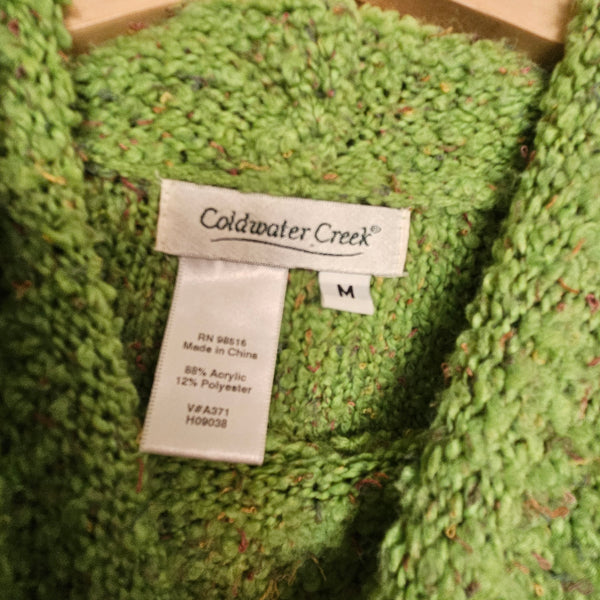 Coldwater Creek| Artsy Green Sweater (M)