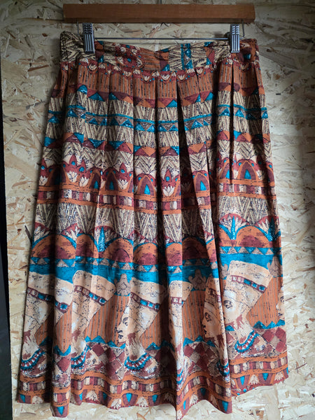 AFK Egyptian Flared Pleated Skirt (M)