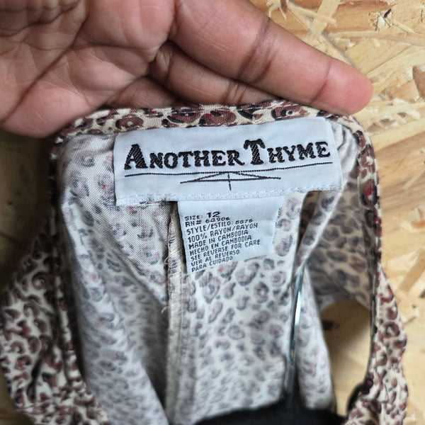 Vintage - Another Thyme | Sleeveless Cheetah Print Dress (12)