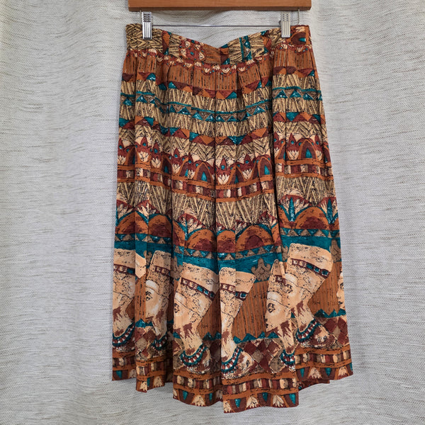 AFK Egyptian Flared Pleated Skirt (M)