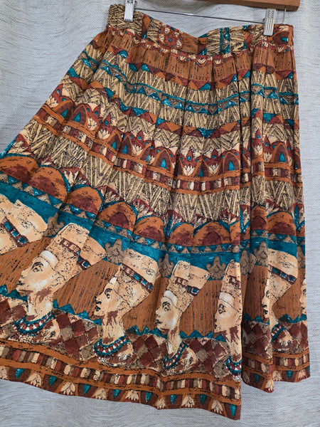 AFK Egyptian Flared Pleated Skirt (M)